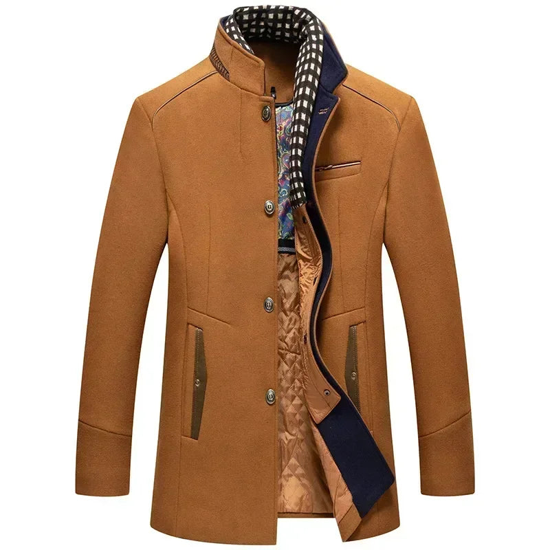Everett – Abrigo de Invierno en Mezcla de Lana para Hombre