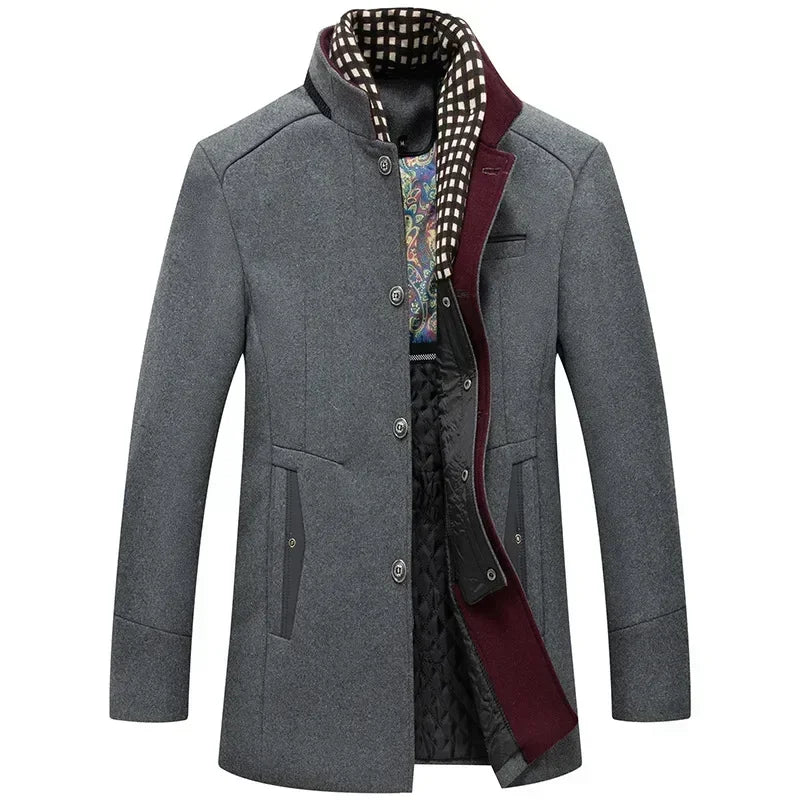 Everett – Abrigo de Invierno en Mezcla de Lana para Hombre