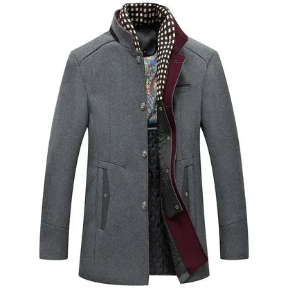 Everett – Abrigo de Invierno en Mezcla de Lana para Hombre