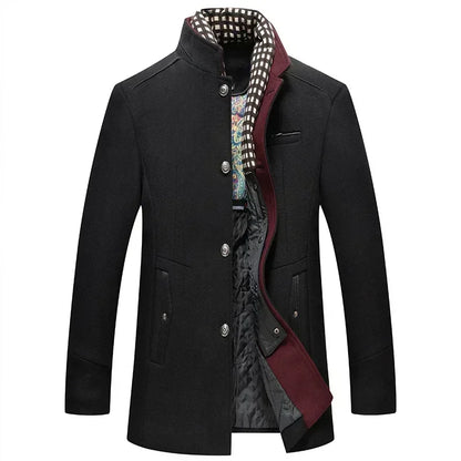 Everett – Abrigo de Invierno en Mezcla de Lana para Hombre