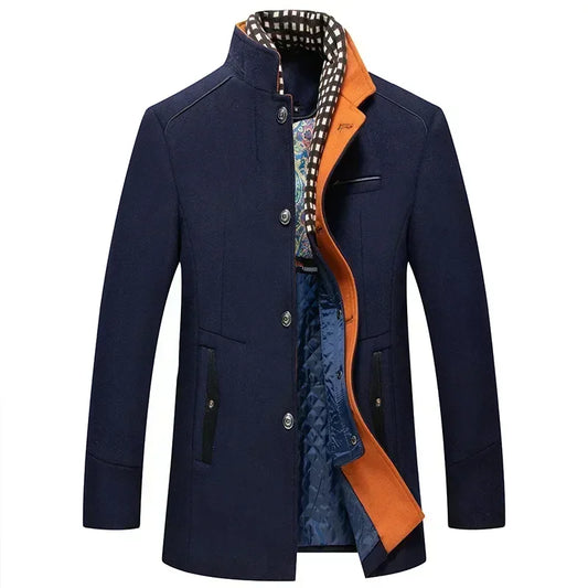 Everett – Abrigo de Invierno en Mezcla de Lana para Hombre