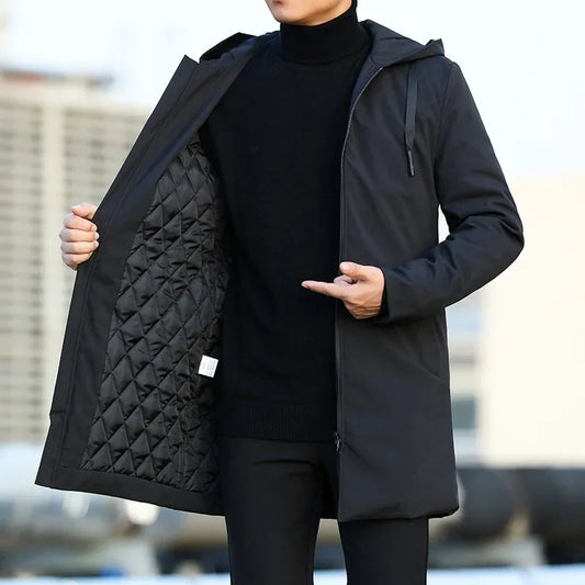 Marshall – Gabardina Casual con Capucha para Hombre